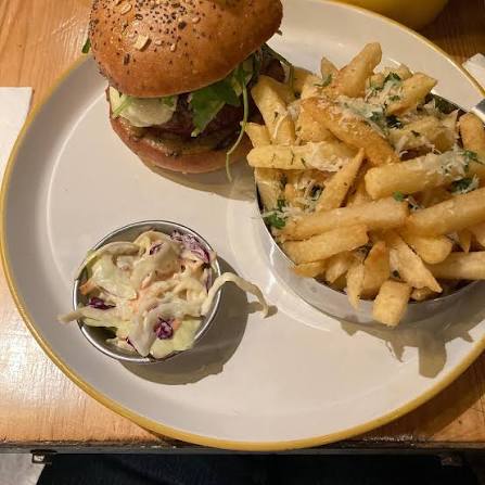 Blend Gourmet Burger signature dishes Signature Gourmet Burger
Truffle Fries
Homemade Cheesecake